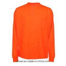 High Visibility Reflective Safety Long Sleeve T-Shirt